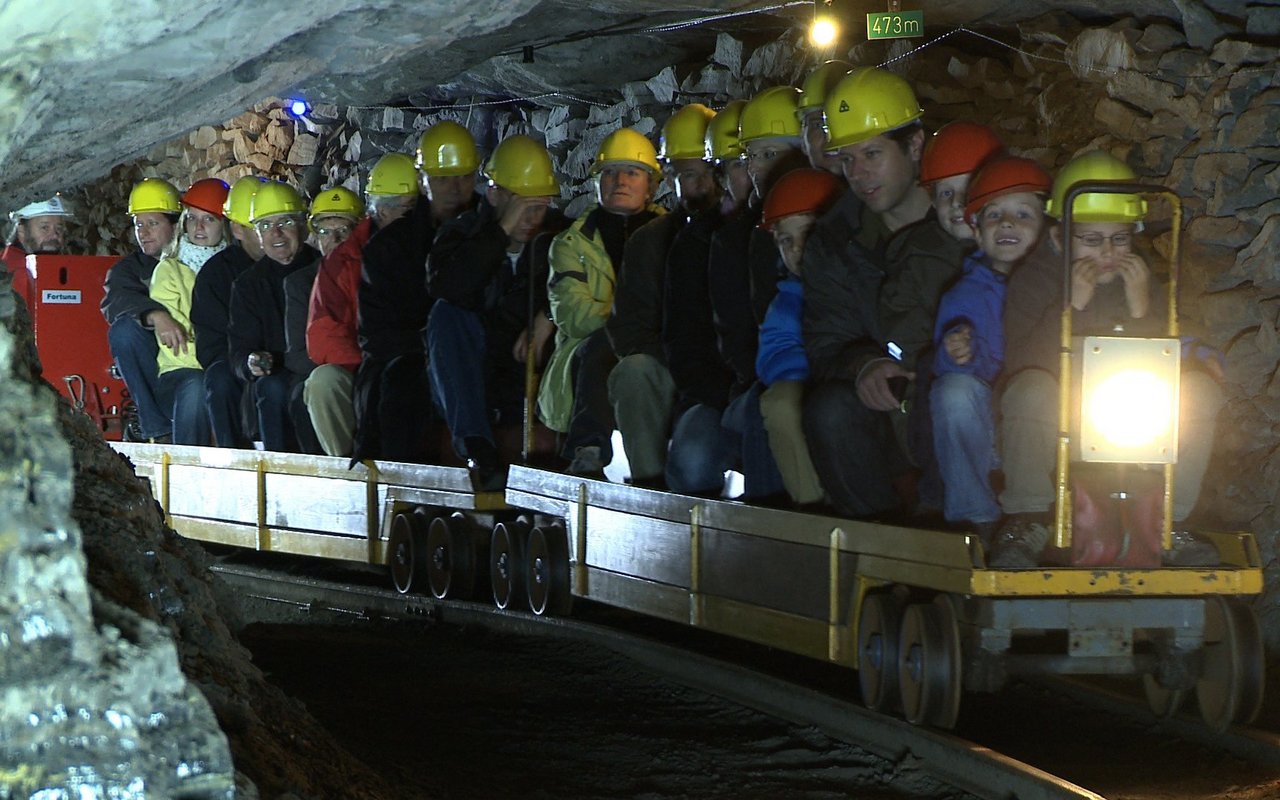 Das Kohlebergwerk in Käpfnach (ZH).