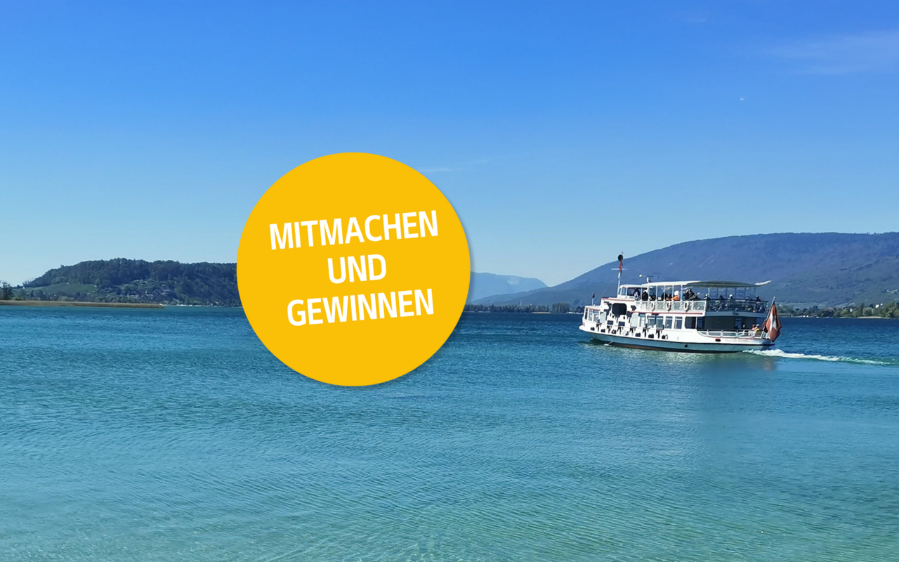 Wir verlosen Gutscheine für eine Fahrt mit der Bielersee-Schifffahrts-Gesellschaft.