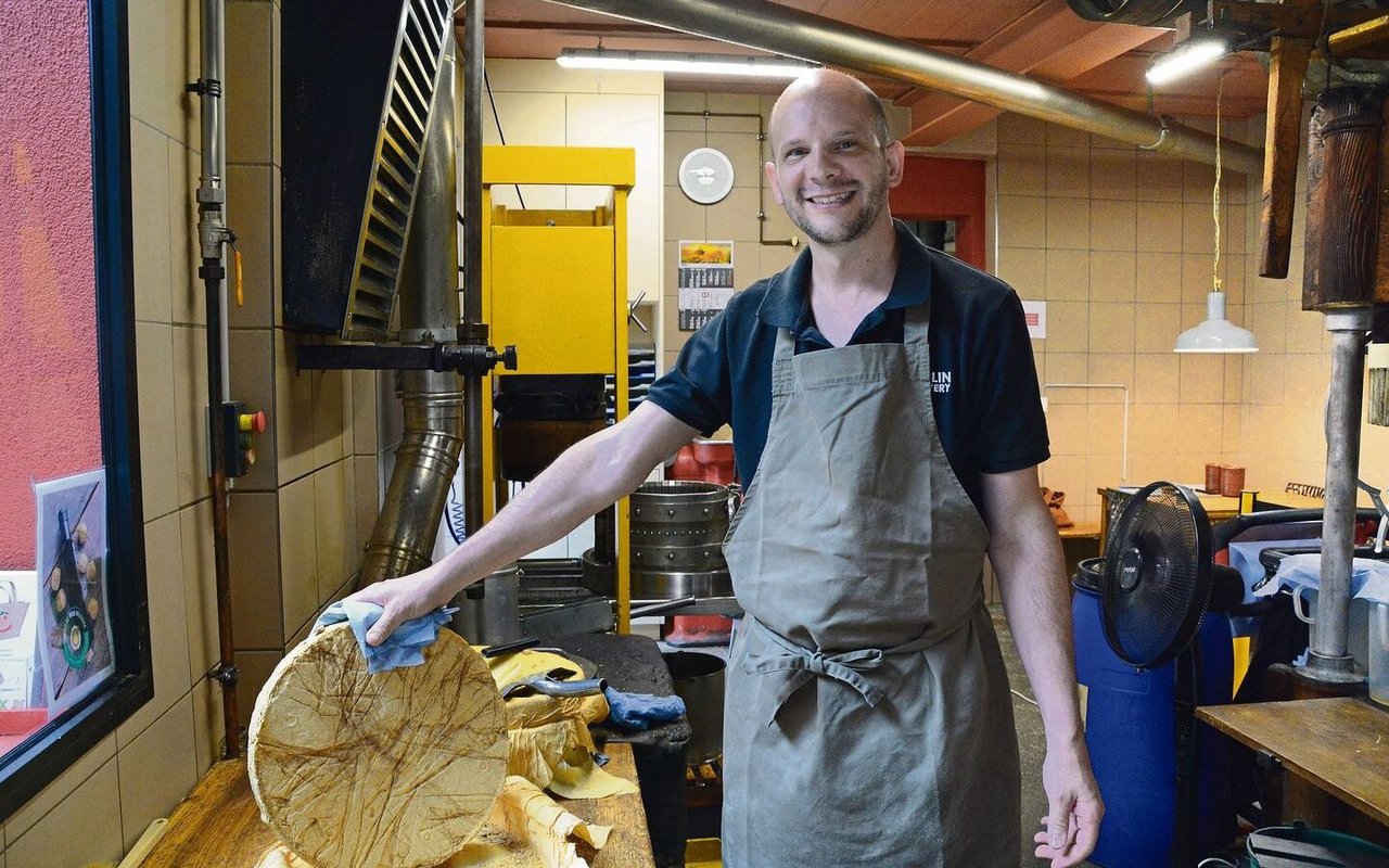 Pascal Portier ist mit viel Einsatz bei der Sache.