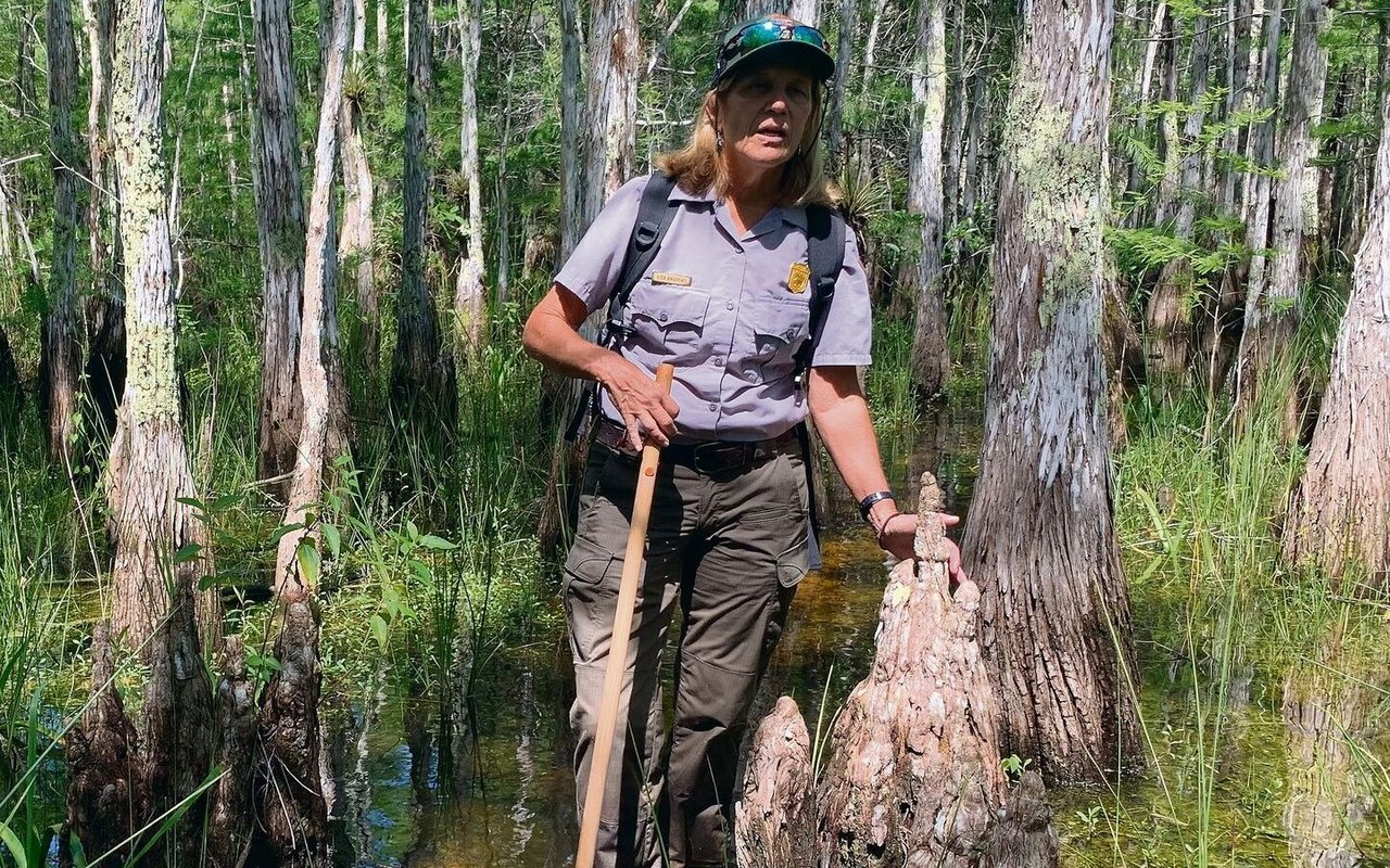 Lisa Andrews ist Rangerin im dem Big Cypress National Preserve im Süden Floridas. 