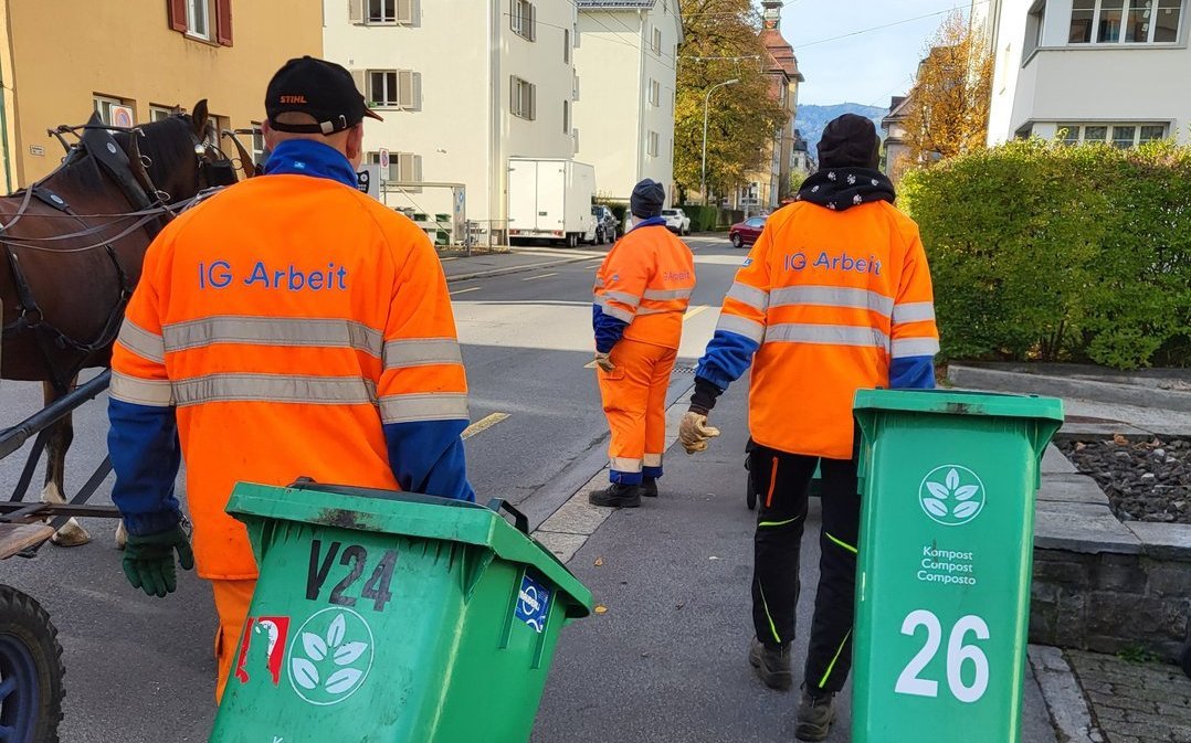 Die Container sind vor allem im Frühling und Herbst gut gefüllt.