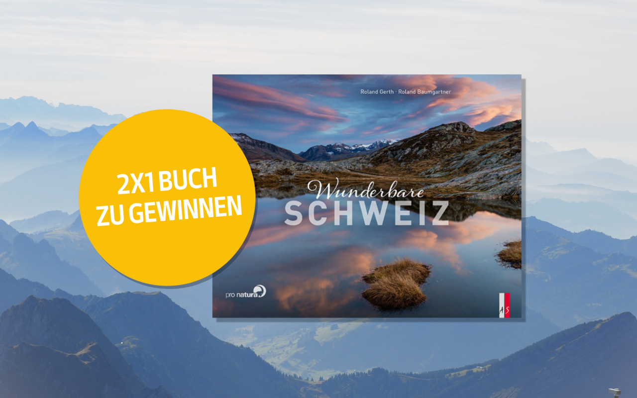 Die TierWelt verlost zwei Exemplare des Bildbandes «Wunderbare Schweiz».