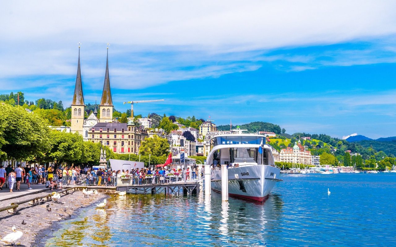 Wer auf dem Zentralschweiz Skate müde wird, nimmt einfach das Schiff zurück nach Luzern.