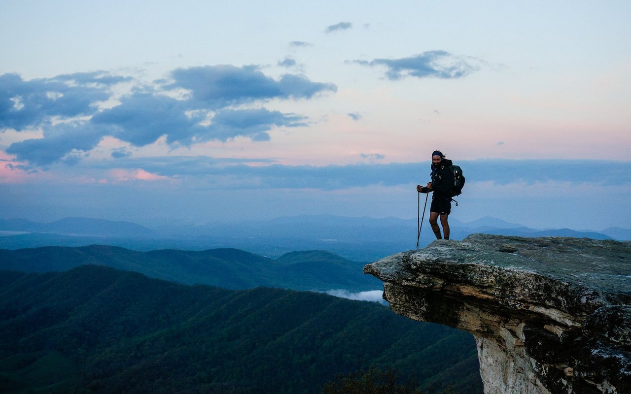 Auf dem McAfee Knob kann man eine seltene Aussicht geniessen.