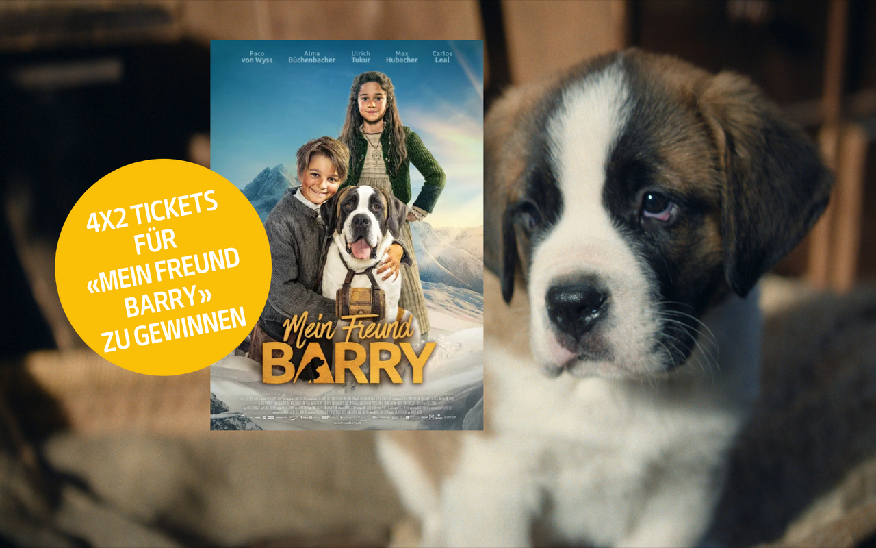 Gewinne 4x2 Kinotickets und 4 Plüschbarrys für unvergessliche Momente.