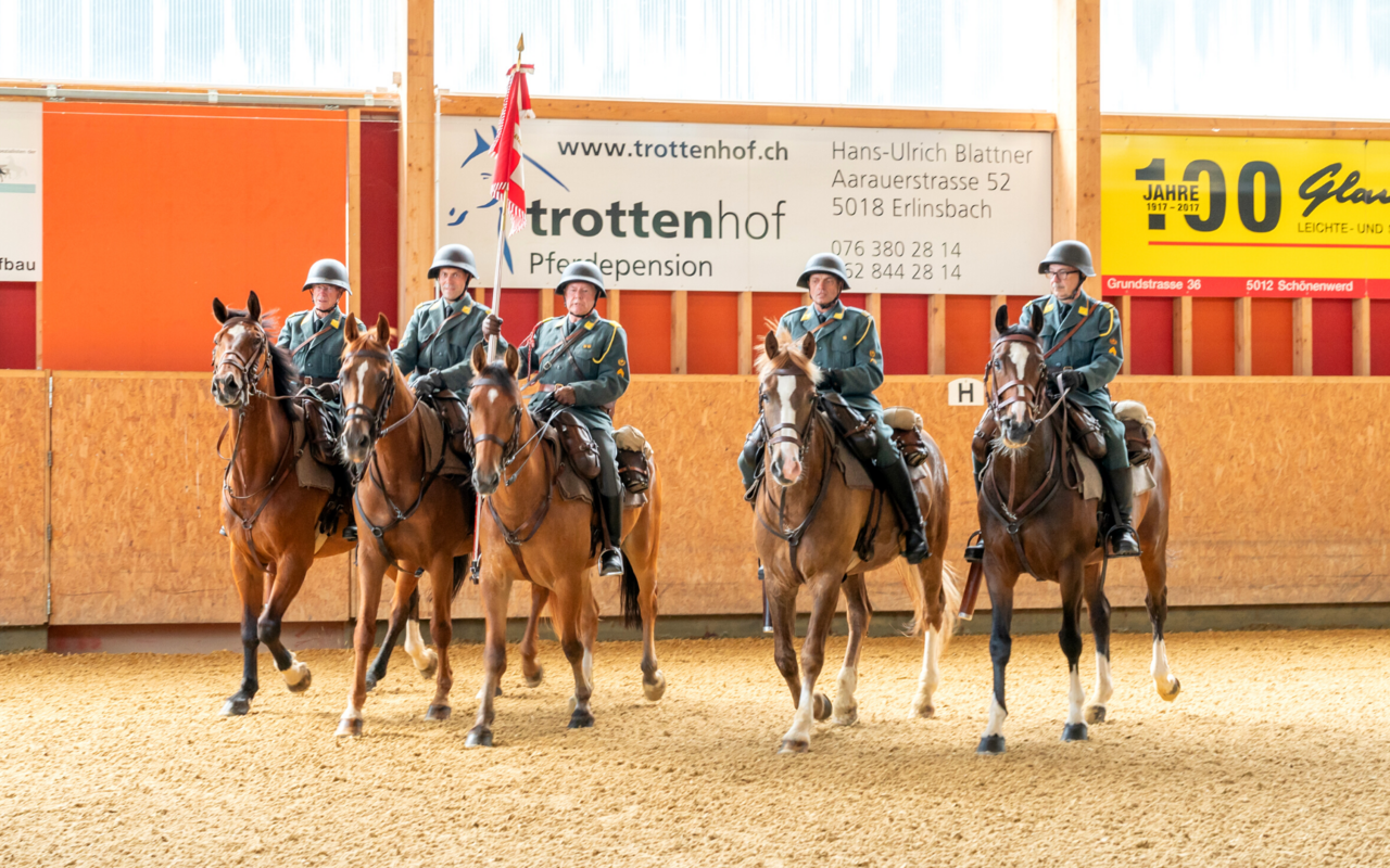 Der Kanton Aargau hat durch die Kaserne Aarau eine lange Kavallerie Tradition.