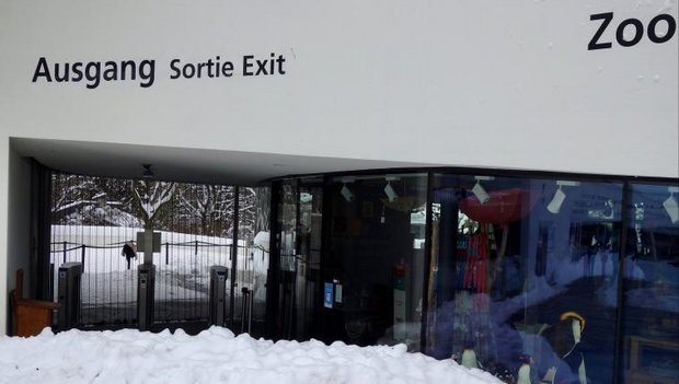 Ausgang Zoo Zürich im Lockdown