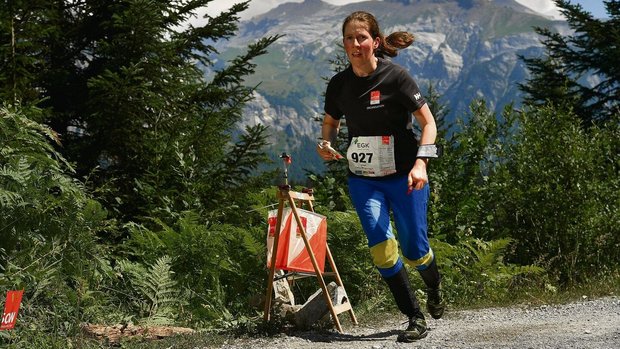 Deborah Rentsch auf dem Weg ins Ziel.