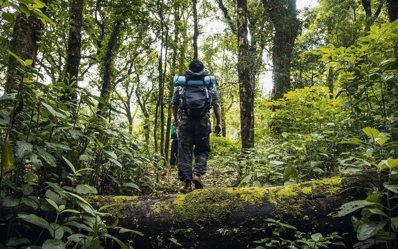 Ihr gesamtes Hab und Gut tragen Weitwanderer während der mehrmonatigen Reise auf dem Rücken.