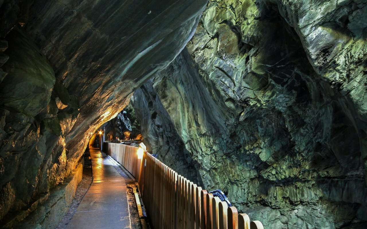 Die Taminaschlucht im Kanton St. Gallen.