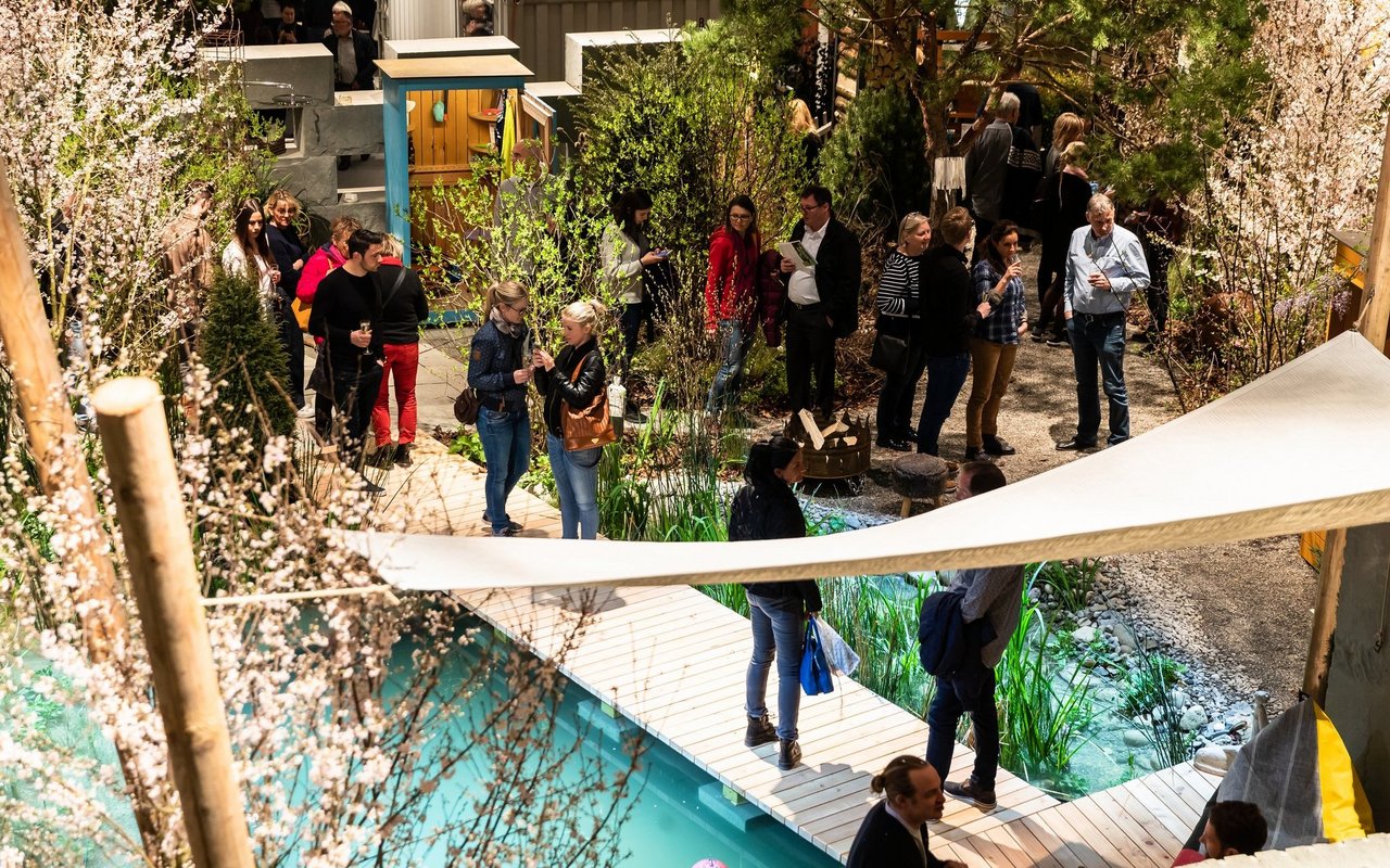 An der Giardina präsentieren Fachleute kreative Lösungen für Garten, Pergola, Terrasse und Balkon.