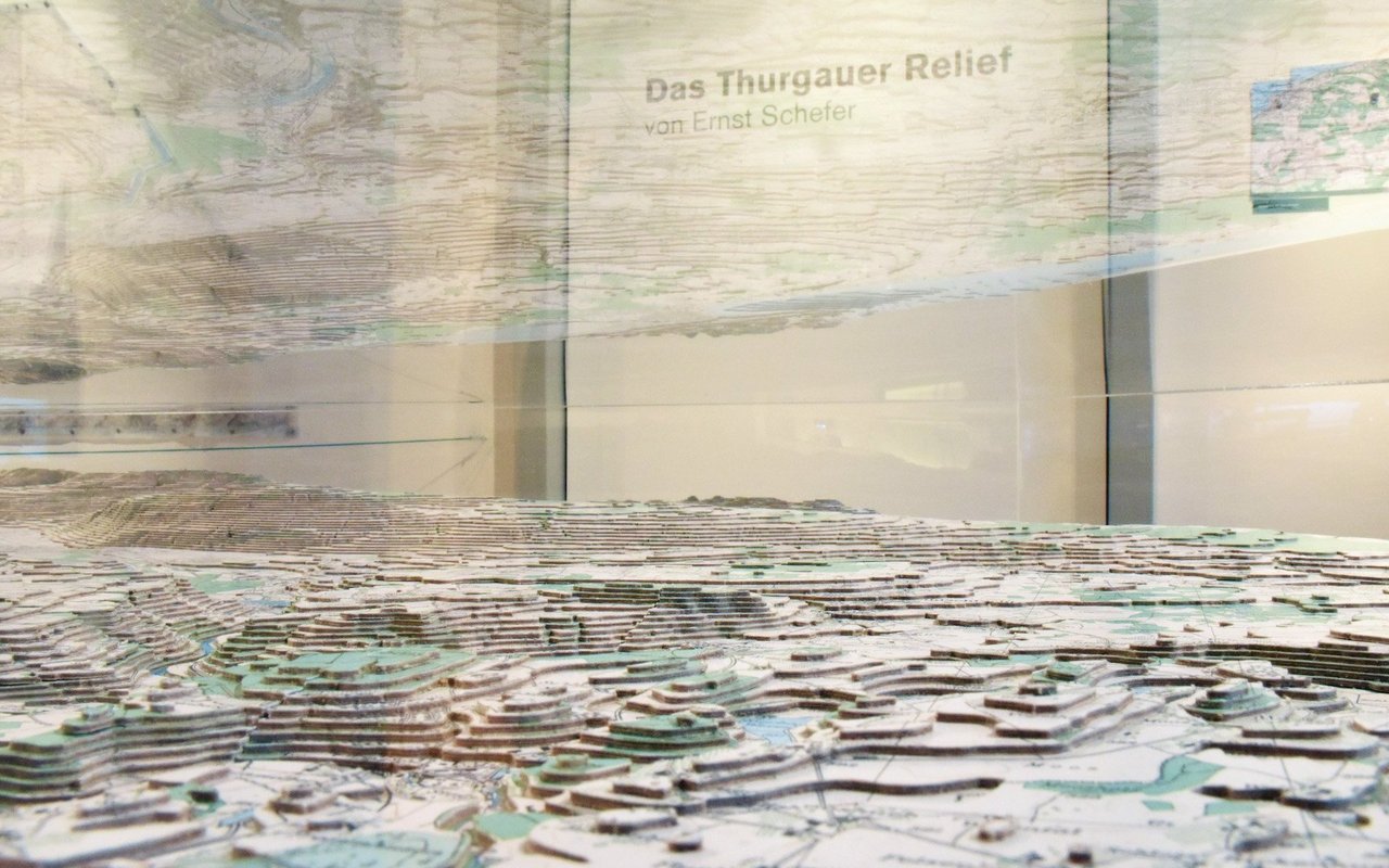 Das Thurgauer Relief in einer Nahaufnahme.