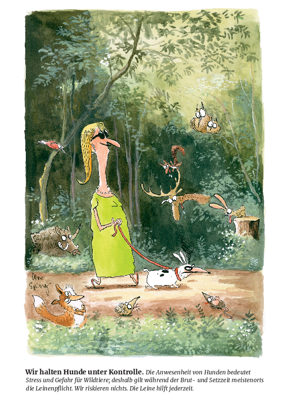 Wird es vorgegeben, muss der Hund an die Leine.