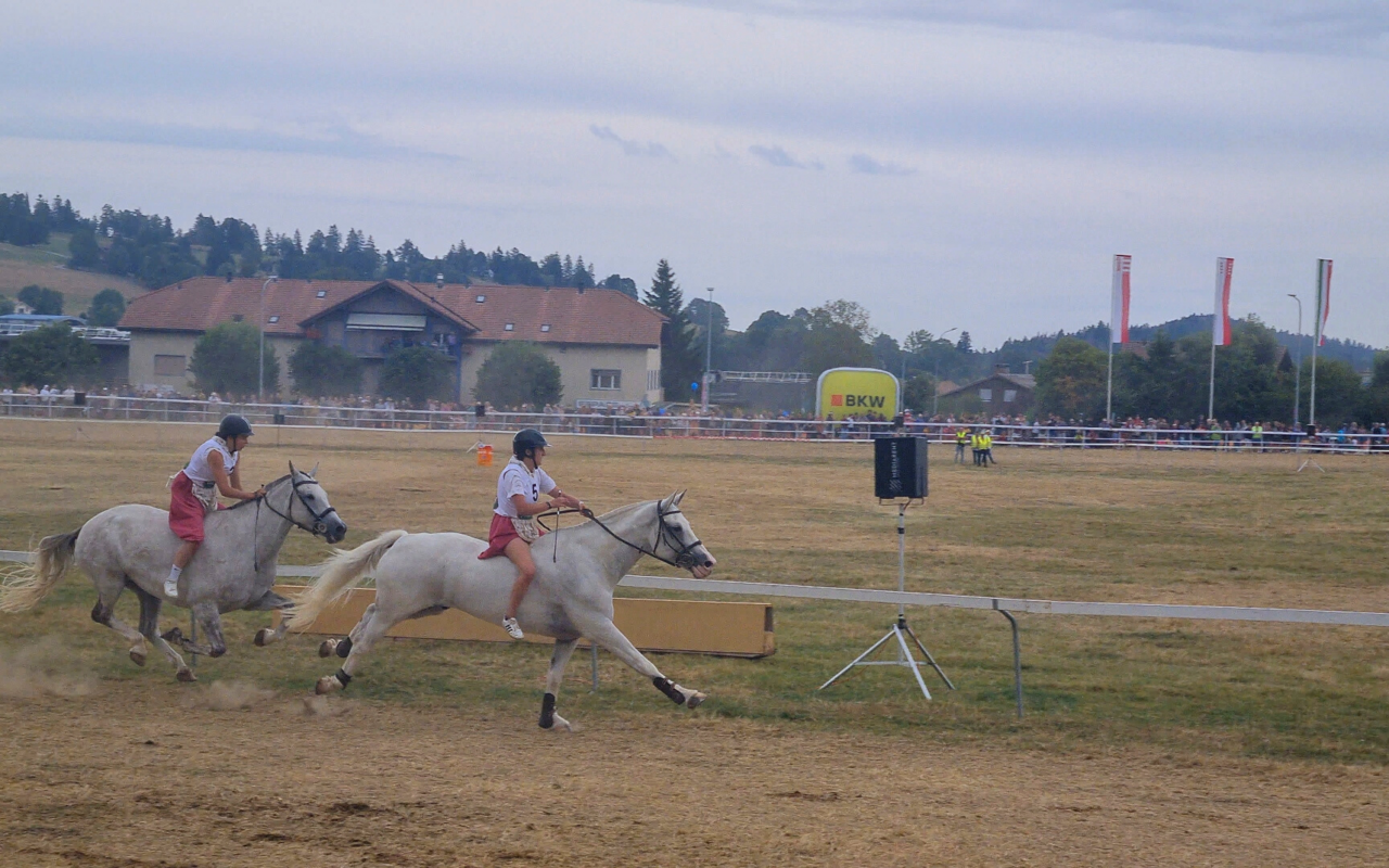 Ohne Sattel ein Rennen zu reiten, ist beeindruckend.