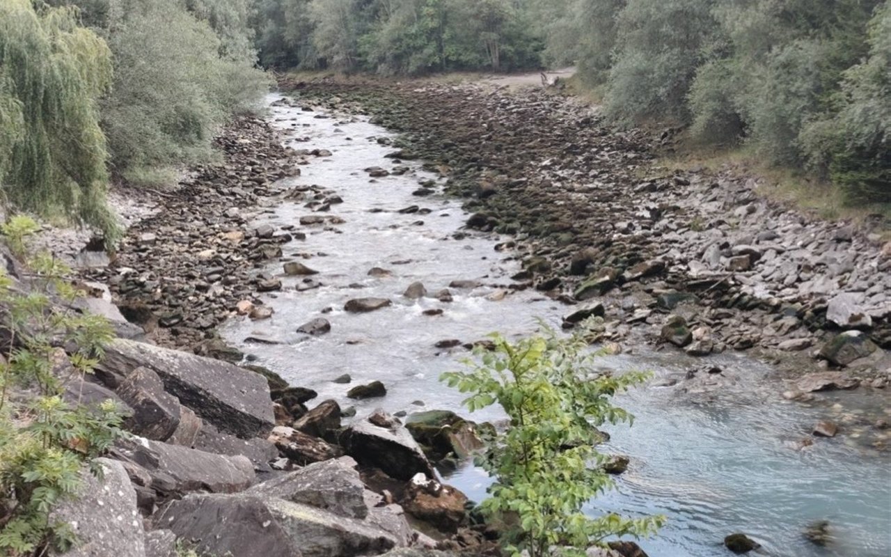 Eine technische Störung an einem Kraftwerk führte dazu, dass die Wassermenge in der Albula sehr schnell und stark verringert wurde.