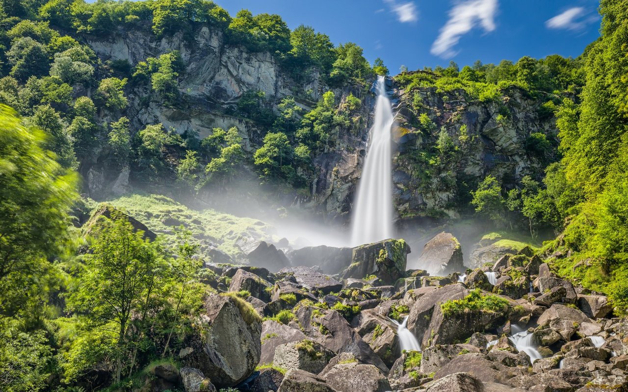 Der Wasserfall Foroglio liegt im hinteren Maggiatal.