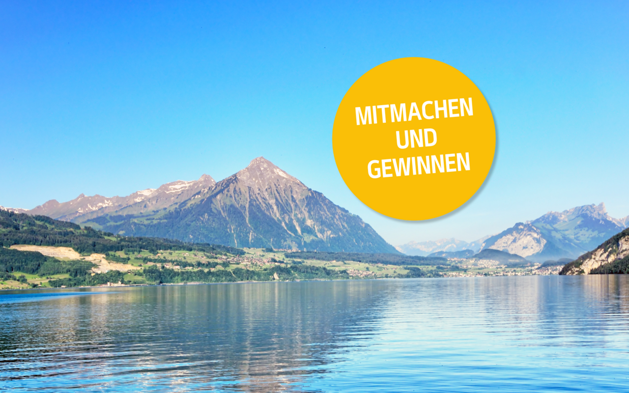 Nehmen Sie an unserer Verlosung teil und sichern Sie sich die Chance auf eine genussvolle Schifffahrt auf dem Thuner- oder Brienzersee.