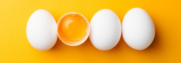 Eier und Eigelb