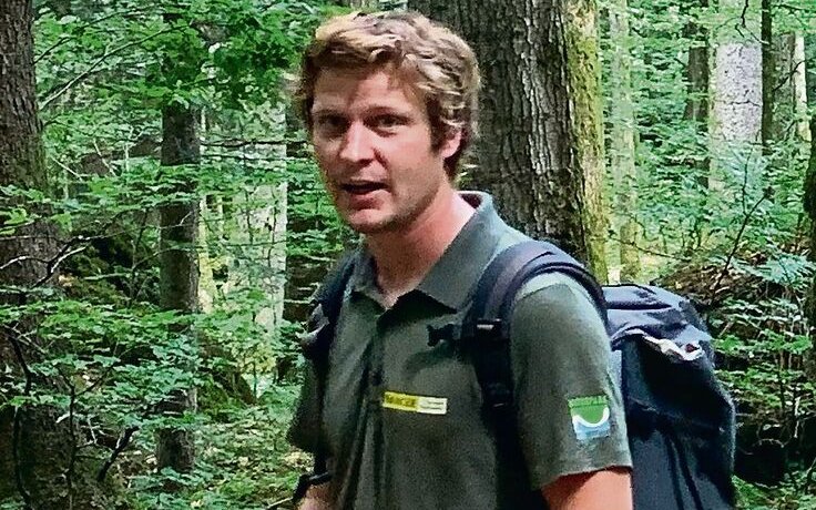 Matthias Mertens als Naturpark Ranger im Einsatz