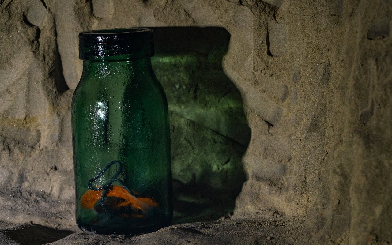 Aus dem Sand des Bergwerks wurde das grüne Bülacherglas hergestellt.