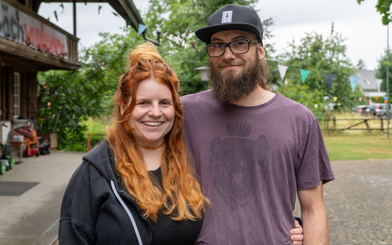 Das Paar Raja und Dominic