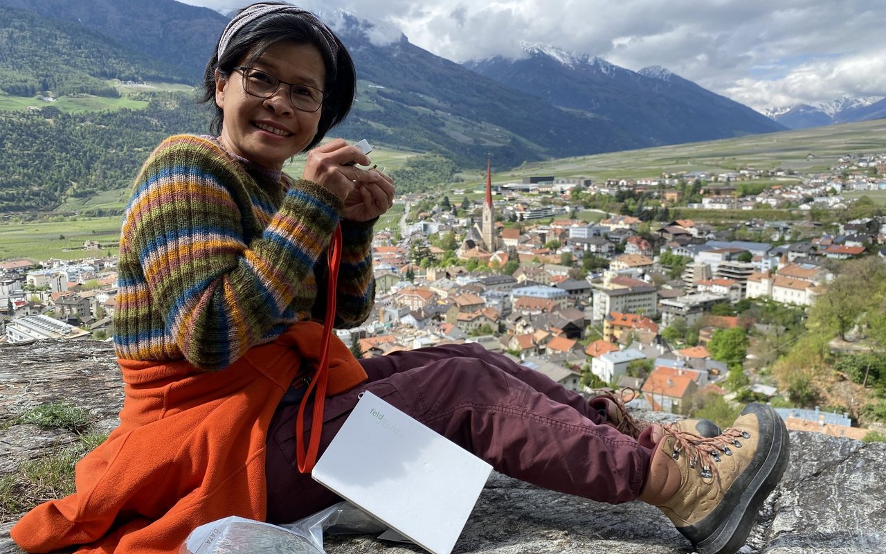 Immer mit viel Freude dabei: Benjamas Ramsauer in Vinschgau im Südtirol.