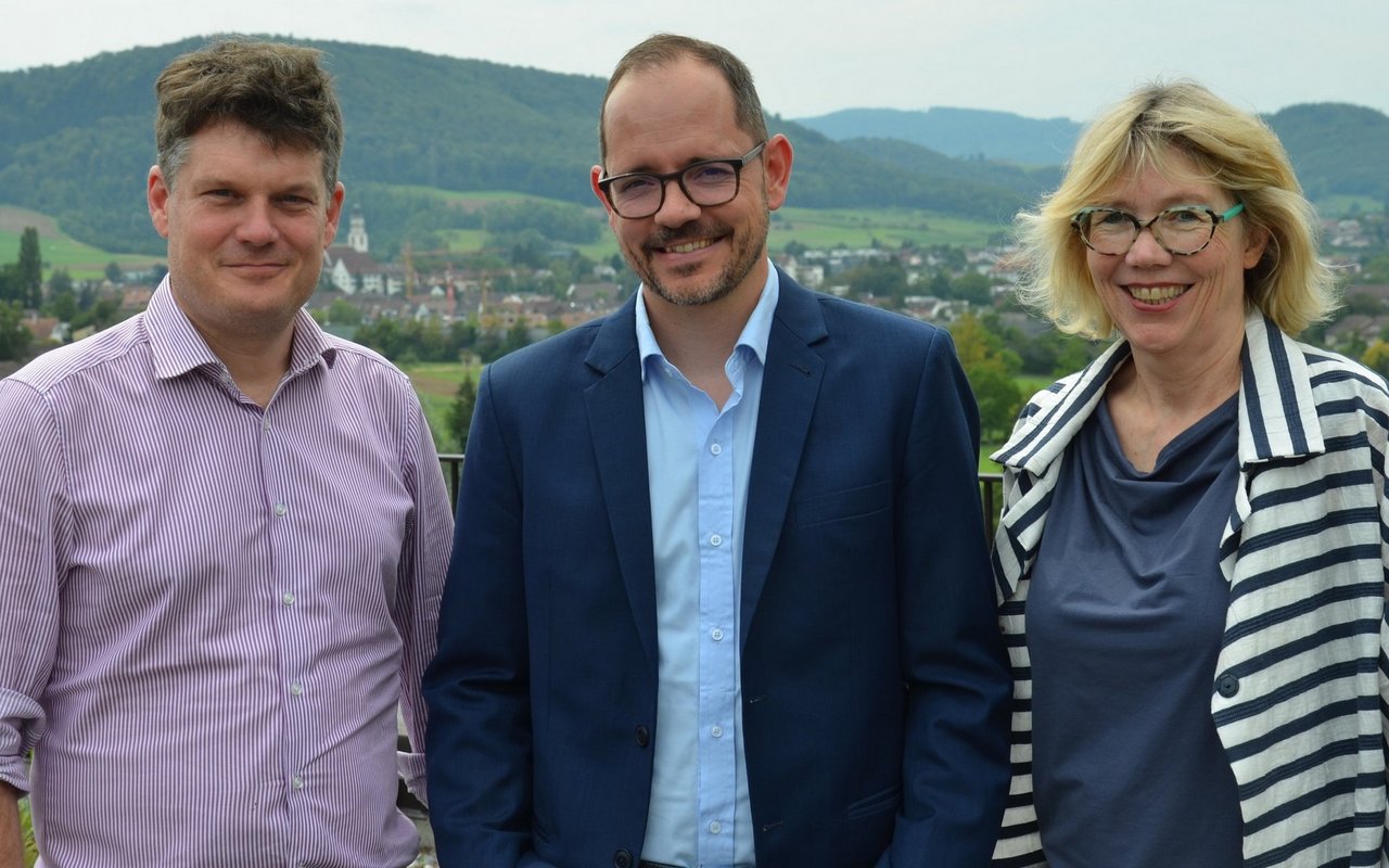 Die aktuelle Direktion des FiBL Schweiz (v.l.n.r.): Jürn Sanders, Michel Keppler und Beate Huber. 