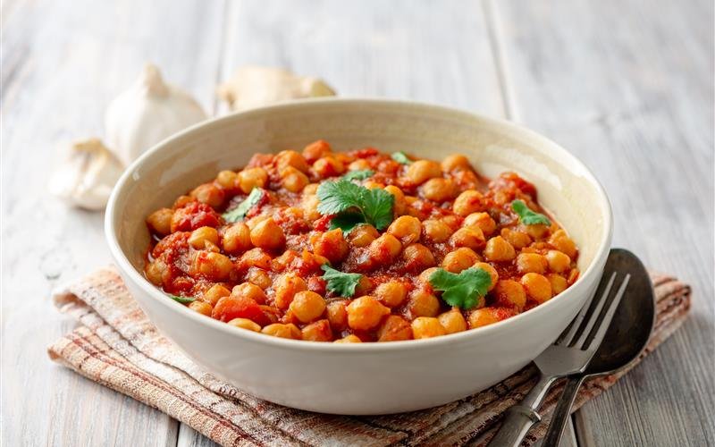 Kichererbsen Curry heisst «Chana Masala» auf Indisch.