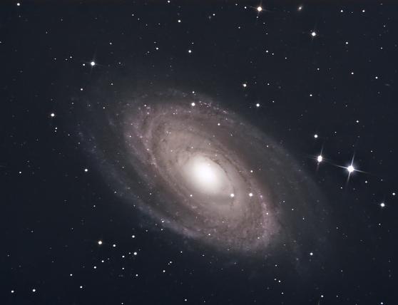 Eine Spiralgalaxie. Aus dem Gas und Staub ihrer Scheibe können neue Sterne entstehen.