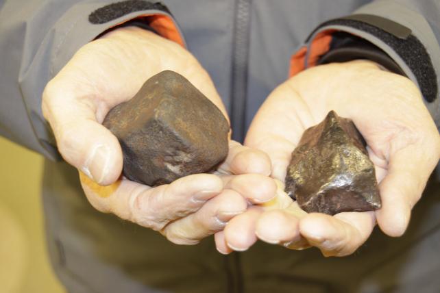 Sidlers wertvollste Schätze: Meteoriten, seltener als Gold.