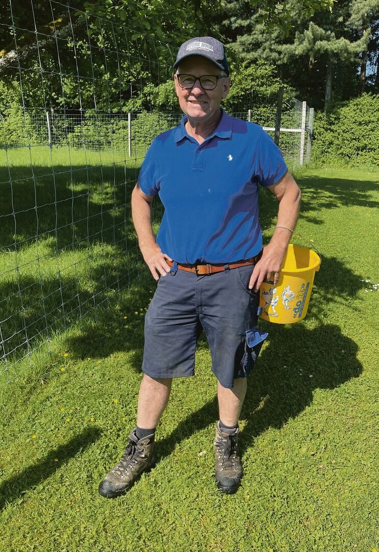 Markus Gafner entschied sich bewusst gegen Kühe und für Damhirsche.