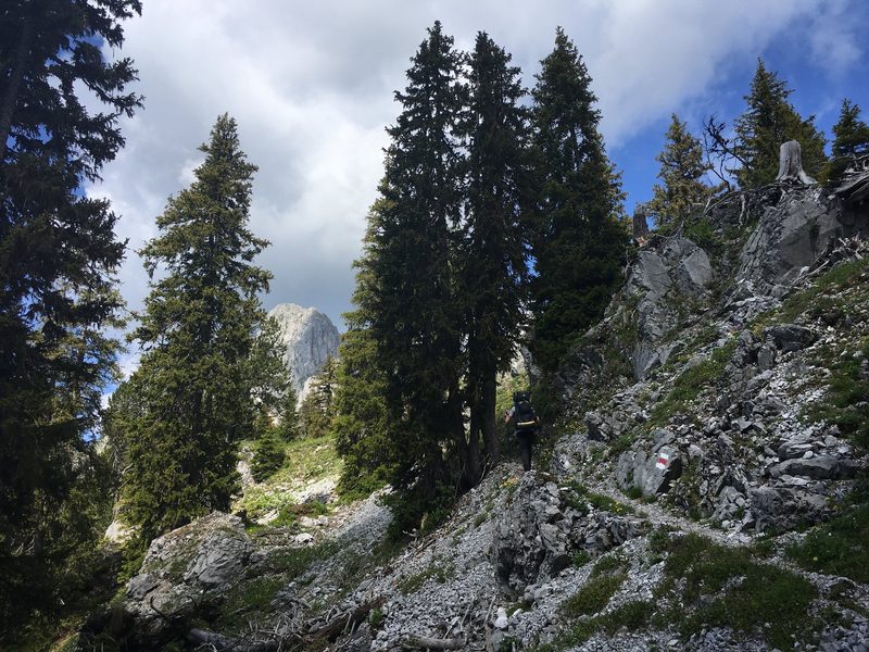 In schwindelerregenden Höhen auf der Via Alpina