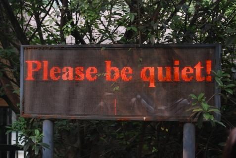 Please be quiet