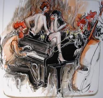 Hühnerbild von Charly Bühler