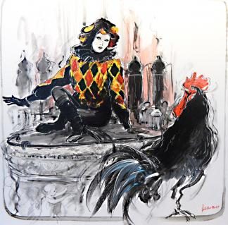 Hühnerbild von Charly Bühler