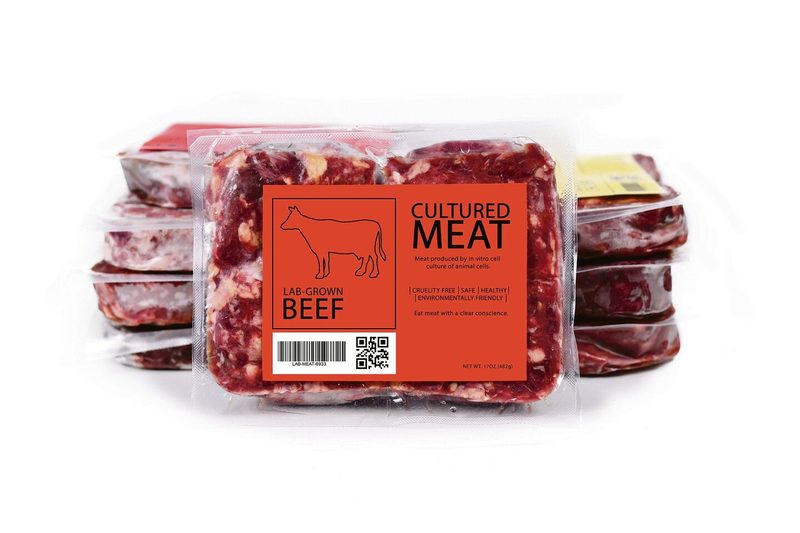 Im Labor her-gestelltes Fleisch könnten einen Beitrag für eine nachhaltigere Lebensmittel-herstellung leisten.