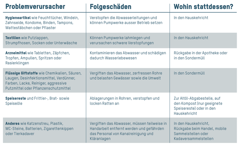 Toilette: Was darf hinein, was schadet der Umwelt?