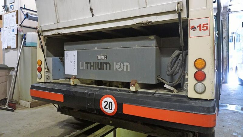 Lithium-Ionen-Batterie in einem E-Bus