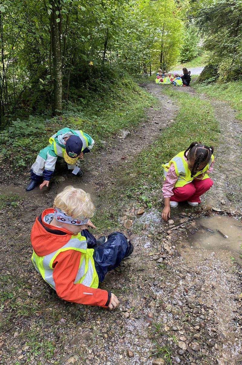 Kindergarten-Unterricht mitten im Tierpark Goldau