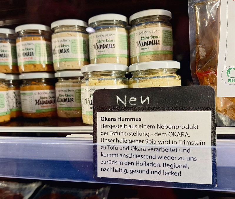 Bio-Hummus aus Okara.