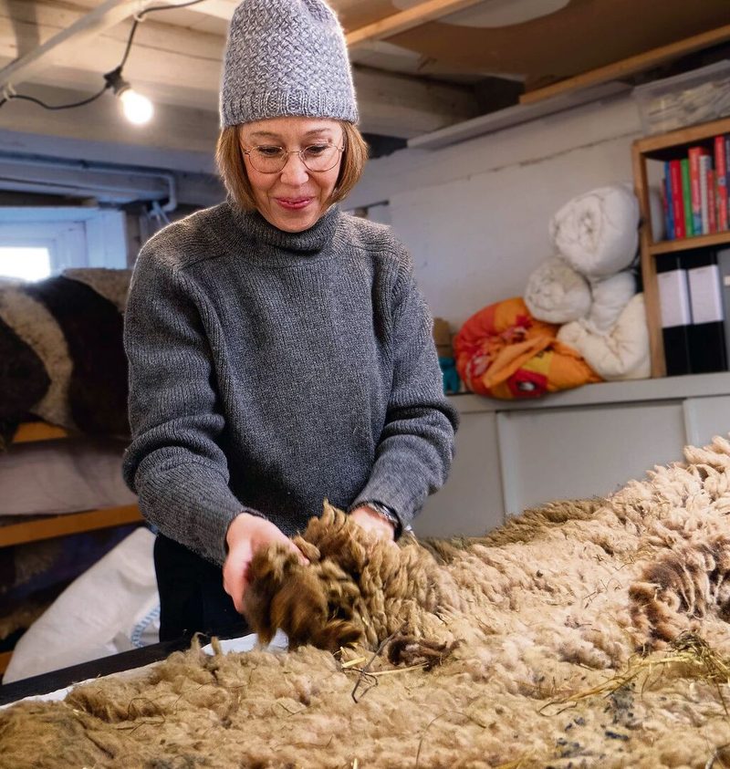Vegetarische Schaffelle, für die kein Tier sterben musste