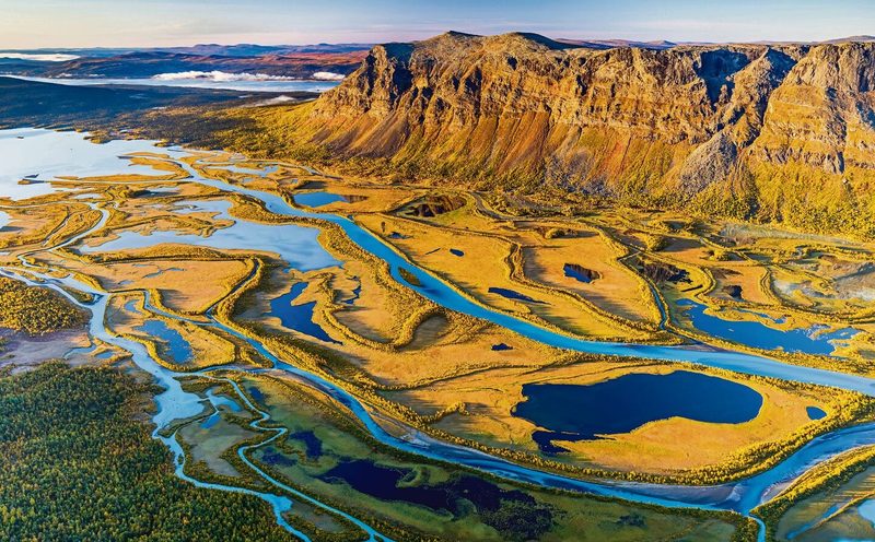 Wilde Weiten in Lappland, ganz im Norden Europas.