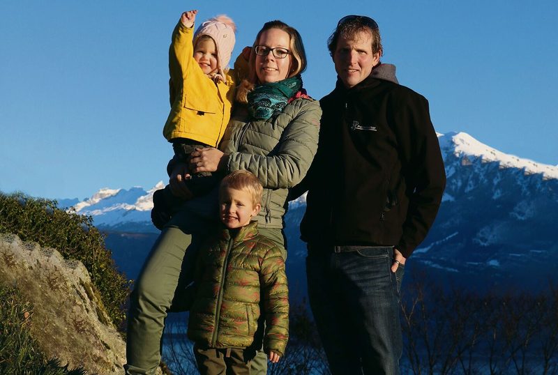 Marlen und Thomas Rufer geniessen die Familienzeit auch mal abseits ihres Hofes in Rapperswil.