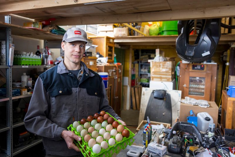 Bei Alexander Morf sind dank Rassegeflügel die Eier das ganze Jahr bunt